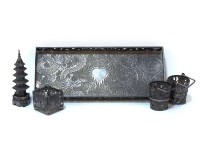 Lot 1212 - A Wang Hing Chinese silver tray