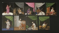 Lot 222 - Indian School: mica paintings