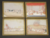 Lot 225 - Indian School: mica paintings