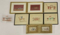 Lot 231 - Indian School: mica paintings