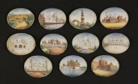 Lot 237 - Indian School: miniatures on ivory