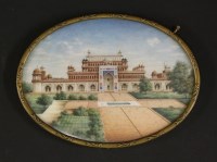 Lot 238 - An oval portrait miniature on ivory