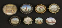 Lot 247 - Eight Indian oval miniatures on ivory