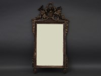 Lot 1784 - A late 18th/ early 19th century silver gilt wall mirror