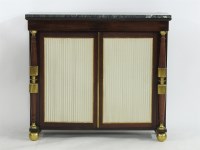 Lot 1726 - A Regency style mahogany and gilt mounted wall cabinet