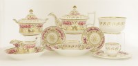 Lot 3 - A porcelain part tea service