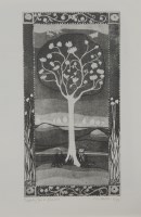Lot 1502 - Liz Coulter
THREE LANDSCAPES
Three etchings with aquatint printed in colours