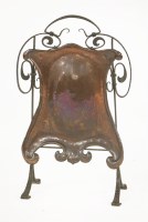 Lot 66 - An Arts & Crafts copper and wrought iron fire screen
