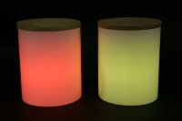 Lot 454 - A pair of stool lights