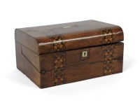 Lot 1247 - A Victorian Tunbridge inlaid writing slope