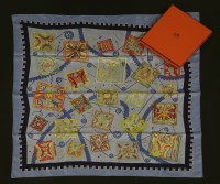 Lot 1066 - An Hermès silk scarf