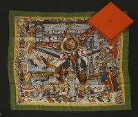 Lot 1068 - An Hermès silk scarf