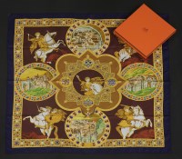 Lot 1072 - An Hermès silk scarf