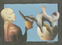 Lot 161 - Conroy Maddox (1912-2005)
'PLAYTHINGS OF THE MIND'
Signed and dated '99 l.r.