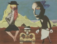 Lot 162 - Conroy Maddox (1912-2005)
'THE CARPET BAGGERS'
Signed and dated 2002 l.l.