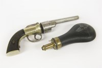 Lot 98 - A transitional six shot percussion revolver