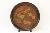Lot 159 - A Japanese shibayama lacquer tray