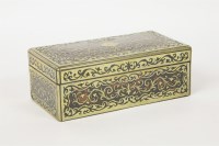 Lot 160 - A Boulle work cigarette box
