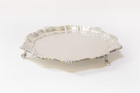 Lot 137 - A silver salver