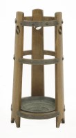 Lot 148 - An Arts and crafts oak and copper bound stick stand