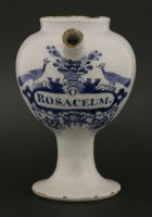 Lot 9 - A Dutch Delft blue and white wet drug jar