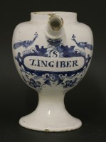 Lot 11 - A Dutch Delft blue and white wet drug jar