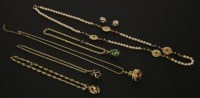 Lot 1553 - A pair of paste set clip-on earrings