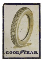 Lot 353 - A Goodyear tyre enamel sign