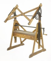 Lot 24 - A Victorian oak draughtsman's table