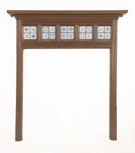 Lot 30 - A walnut fire surround