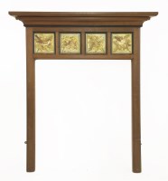 Lot 40 - A walnut fire surround