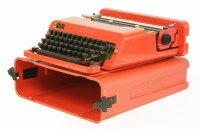 Lot 637 - An Olivetti 'Valentine' typewriter