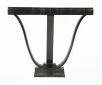 Lot 253 - An Art Deco ebonised console table