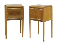Lot 265 - A pair of burr walnut