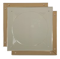 Lot 308 - An Art Deco clear and pink tinted mirror