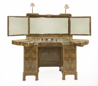 Lot 322 - A walnut dressing table