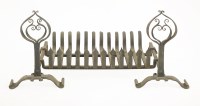 Lot 90 - An Arts & Crafts wrought iron fire basket