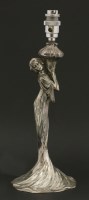 Lot 98 - A WMF silver-plated table lamp