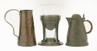 Lot 124 - A Tudric pewter ewer and cover