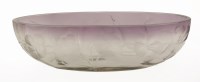 Lot 340 - A Moser clear amethyst glass bowl