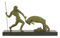 Lot 206 - An Art Deco painted metal centrepiece
