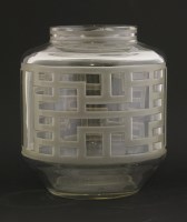 Lot 334 - A French Art Deco glass vase