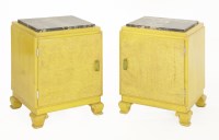 Lot 262 - A pair of maple bedside cabinets