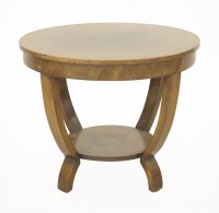 Lot 269 - An Art Deco walnut coffee table