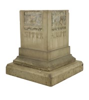 Lot 350 - A terracotta garden plinth
