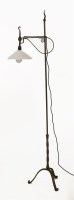 Lot 89 - An Arts & Crafts iron standard lamp