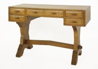 Lot 288 - An oak desk