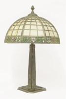 Lot 299 - A Tiffany-style table lamp