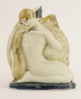 Lot 125 - An Art Deco porcelain table lamp