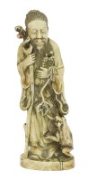 Lot 177 - A Chinese ivory sage